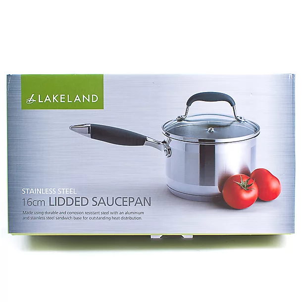 Lakeland Stainless Steel 16cm Lidded Saucepan 1.9L 8 Lakeland Stainless Steel 16cm Lidded Saucepan 1.9L - Image 6