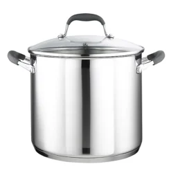 Lakeland Stainless Steel Lidded Stock Pot Pan 8.9L - 24cm