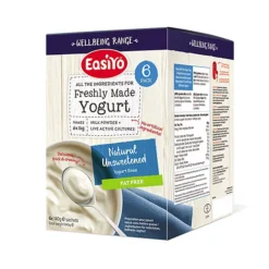 EasiYo Wellbeing Fat-Free Natural Unsweetened Yoghurt Mix X 6