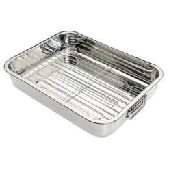 KitchenCraft Medium Stainless Steel Roaster And Rack