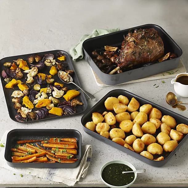 Hard Anodised Small Roasting Tin 27 X 16cm 4 Hard Anodised Small Roasting Tin 27 X 16cm - Image 2