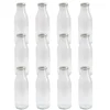 12 Lakeland 500ml Lidded Glass Milk Bottles