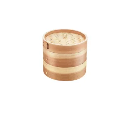 Prue’s World 2-Tier Bamboo Steamer 14 Prue’s World 2-Tier Bamboo Steamer -Lake Land 26524 5