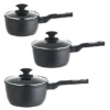 Lakeland Forged Aluminium 3-Piece Saucepan Set – 16, 18, 20cm 1 Lakeland Forged Aluminium 3-Piece Saucepan Set – 16, 18, 20cm -Lake Land 26536 1