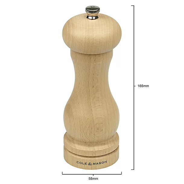 Cole & Mason Classic Beech Wood Pepper Mill 6 Cole & Mason Classic Beech Wood Pepper Mill - Image 4