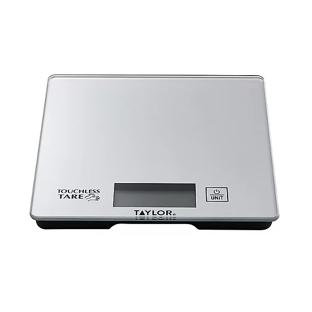 Taylor Digital Touchless Tare Scale Silver 3 Taylor Digital Touchless Tare Scale Silver