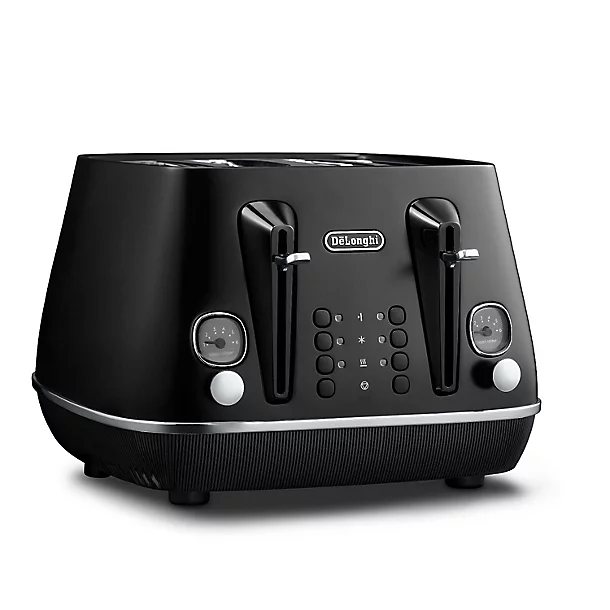 DeLonghi De’Longhi Distinta 4-Slice Toaster Matt Black CTIN4003.BK 4 DeLonghi De’Longhi Distinta 4-Slice Toaster Matt Black CTIN4003.BK - Image 2