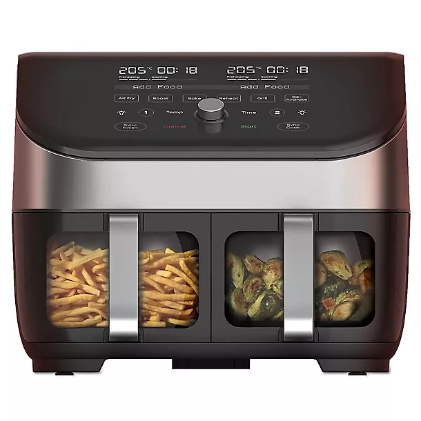 Instant Vortex Plus Dual Drawer Air Fryer With ClearCook 3 Instant Vortex Plus Dual Drawer Air Fryer With ClearCook