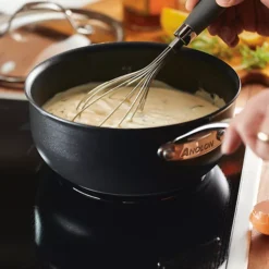 Anolon X 20cm Non-Stick Lidded Saucier Pan -Lake Land 27112 8