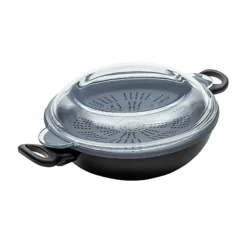Prestige Nadiya Loves 4-in-1 Wok Set With Steamer And Glass Lid 26cm