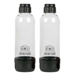 Drinkmate 2 X 1 Litre Plastic Carbonation Bottles