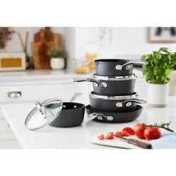 Lakeland Hard Anodised 5-Piece Pan Set 10 Lakeland Hard Anodised 5-Piece Pan Set -Lake Land 27187 2