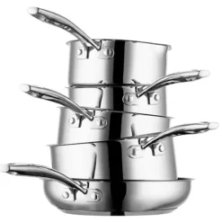 Lakeland 5-Piece Stainless Steel Ceramic Pan Set