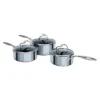 Circulon SteelShield Non-Stick Stainless Steel C-Series Saucepan Set 1 Circulon SteelShield Non-Stick Stainless Steel C-Series Saucepan Set -Lake Land 27285 1