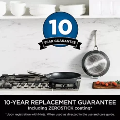 Ninja ZEROSTICK 2-Piece Stackable Frying Pan Collection 25 Ninja ZEROSTICK 2-Piece Stackable Frying Pan Collection -Lake Land 27307 12