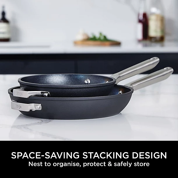 Ninja ZEROSTICK 2-Piece Stackable Frying Pan Collection 5 Ninja ZEROSTICK 2-Piece Stackable Frying Pan Collection - Image 3