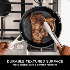 Ninja ZEROSTICK 2-Piece Stackable Frying Pan Collection 18 Ninja ZEROSTICK 2-Piece Stackable Frying Pan Collection -Lake Land 27307 5