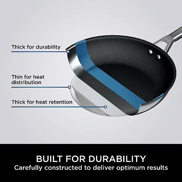 Ninja ZEROSTICK Stainless-Steel 28cm Frying Pan 7 Ninja ZEROSTICK Stainless-Steel 28cm Frying Pan - Image 5