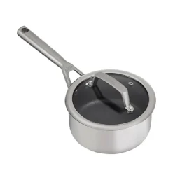 Ninja ZEROSTICK Stainless Steel 20cm Saucepan With Lid