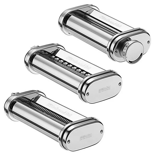 KitchenAid 3-Piece Pasta Roller And Cutter Set Attachment 5KSMPRA 3 KitchenAid 3-Piece Pasta Roller And Cutter Set Attachment 5KSMPRA