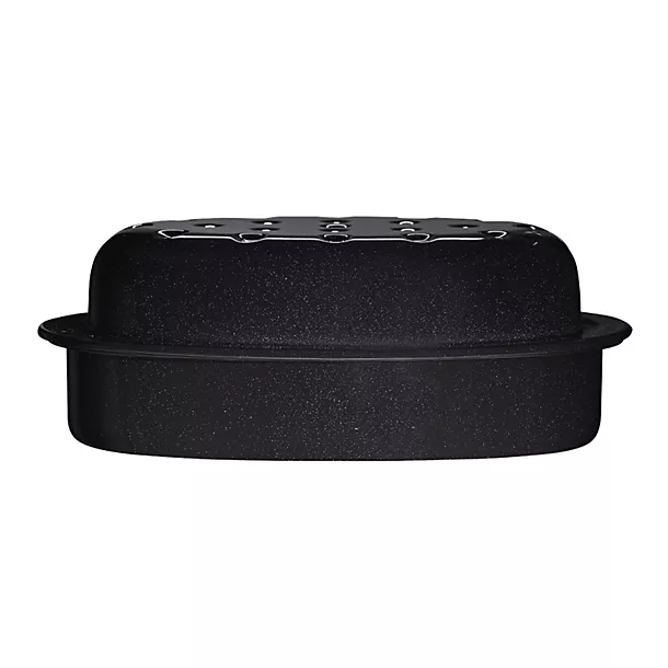 Enamel Self Basting Oval Roasting Tin With Lid 9 Enamel Self Basting Oval Roasting Tin With Lid - Image 7