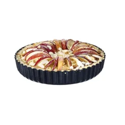 23cm Enamel Base Loose-Based Round Tart Tin
