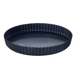Diamond Blue Loose Based 25cm Flan, Tart And Quiche Tin