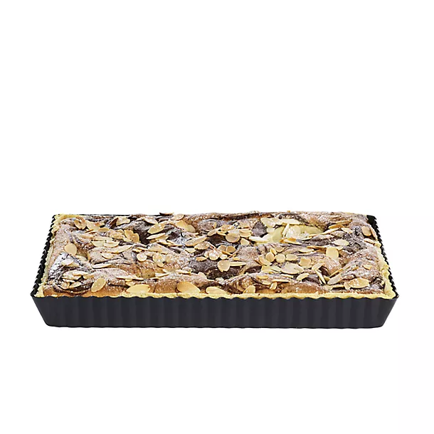 Enamel Base Loose-Based Fluted Flan, Tart & Quiche Tin – Rectangular 3 Enamel Base Loose-Based Fluted Flan, Tart & Quiche Tin – Rectangular