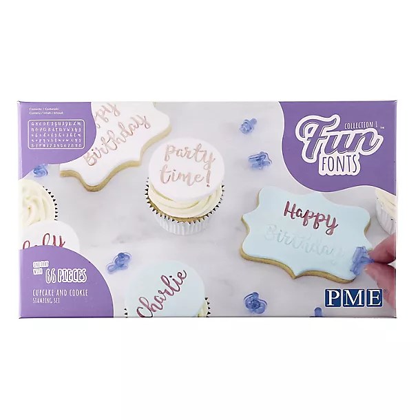 PME Fun Fonts 66-Piece Cookies And Cupcakes Letters And Numbers Stamp Set 6 PME Fun Fonts 66-Piece Cookies And Cupcakes Letters And Numbers Stamp Set - Image 4