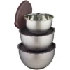 Lakeland Set Of 3 Stainless Steel Bowls 2 Lakeland Set Of 3 Stainless Steel Bowls -Lake Land 33031 1