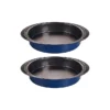 Set Of 2 Lakeland Blue 18cm Loose Based Round Sandwich Tins 2 Set Of 2 Lakeland Blue 18cm Loose Based Round Sandwich Tins -Lake Land 33181 1