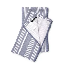 2 Cuisinart Fouta Luxury Striped Tea Towels