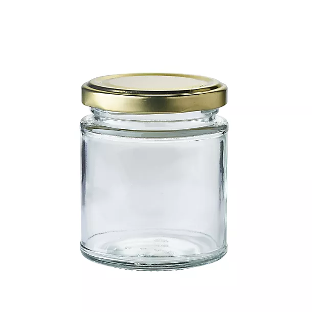 12 Small Glass Jam Jars With Lids 190ml (8oz) 3 12 Small Glass Jam Jars With Lids 190ml (8oz)