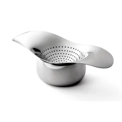 Robert Welch Drift Tea Strainer And Bowl Set