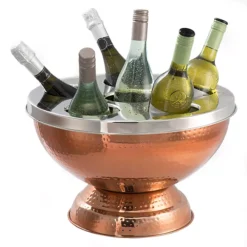 6 Bottle Copper Wine And Champagne Cooler