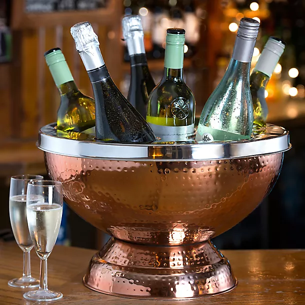 6 Bottle Copper Wine And Champagne Cooler 4 6 Bottle Copper Wine And Champagne Cooler - Image 2