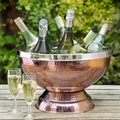 6 Bottle Copper Wine And Champagne Cooler 7 6 Bottle Copper Wine And Champagne Cooler -Lake Land 45687 3
