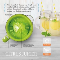 Lakeland Electric Citrus Juicer Green 18 Lakeland Electric Citrus Juicer Green -Lake Land 61400 8