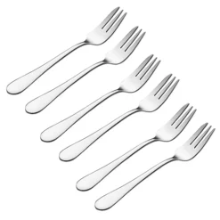 6pc Viners Select Stainless Steel Pastry Fork Set 9 6pc Viners Select Stainless Steel Pastry Fork Set -Lake Land 62021 3