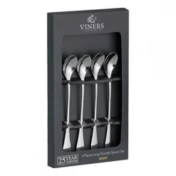 4pc Viners Stainless Steel Long Handle Spoon Set