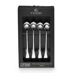 4pc Viners Stainless Steel Long Handle Spoon Set -Lake Land 62025 5