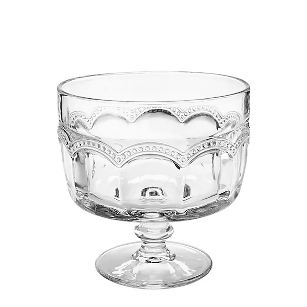 Artland Pearl Ridge Large Glass Footed Trifle Bowl 20cm Dia. 4 Artland Pearl Ridge Large Glass Footed Trifle Bowl 20cm Dia. - Image 2