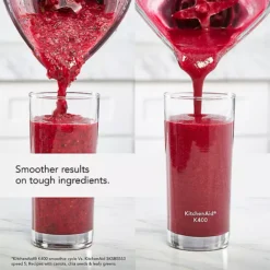 KitchenAid K400 Blender Cream 5KSB4026BAC 12 KitchenAid K400 Blender Cream 5KSB4026BAC -Lake Land 63177 5