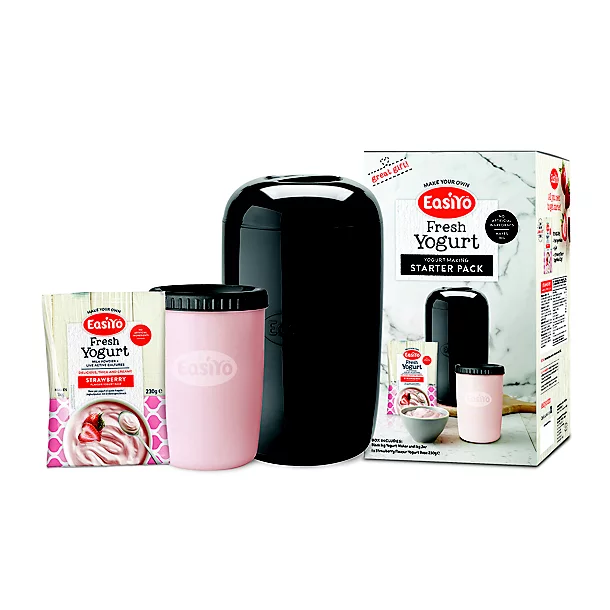 EasiYo 1kg Yoghurt Maker Black And 1 Sachet Starter Kit 3 EasiYo 1kg Yoghurt Maker Black And 1 Sachet Starter Kit