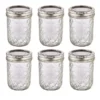 6 Ball Regular Mouth Quilted Crystal Mason Preserving Jars 240ml 1 6 Ball Regular Mouth Quilted Crystal Mason Preserving Jars 240ml -Lake Land 70511 1