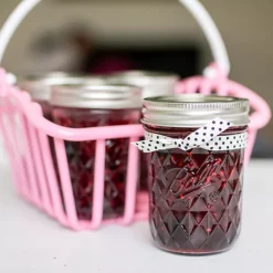 6 Ball Regular Mouth Quilted Crystal Mason Preserving Jars 240ml 19 6 Ball Regular Mouth Quilted Crystal Mason Preserving Jars 240ml -Lake Land 70511 6