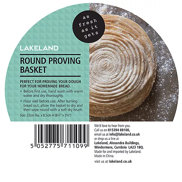 Round Homemade Bread Dough Proving Basket 22cm 8 Round Homemade Bread Dough Proving Basket 22cm - Image 6