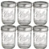6 Ball Wide Mouth Embossed Glass Jam Jars And Lids 473ml 1 6 Ball Wide Mouth Embossed Glass Jam Jars And Lids 473ml -Lake Land 71670 1