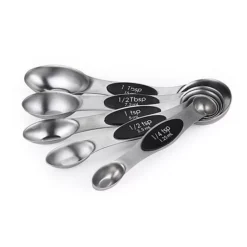Double End Magnetic Measuring Spoons - Set Of 5