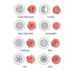 Lakeland Russian Nozzle Icing Set - 8 Nozzles And 3 Piping Bags 12 Lakeland Russian Nozzle Icing Set - 8 Nozzles And 3 Piping Bags -Lake Land 72677 3